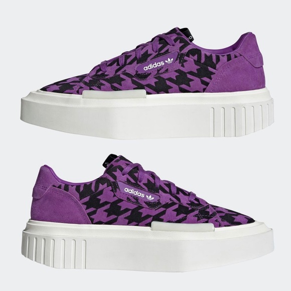 NWT ADIDAS Hypersleek Purple Houndstooth (G54057) - Picture 11 of 16